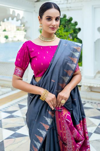 South Silk Zari Woven Saree SR05800279