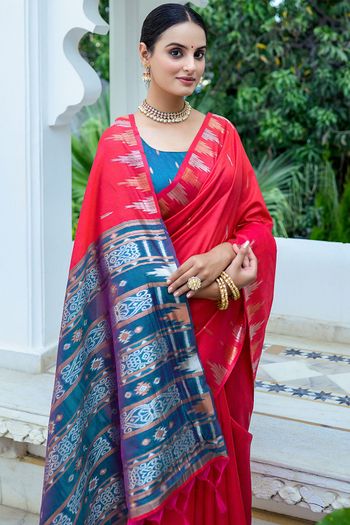 South Silk Zari Woven Saree SR05800282