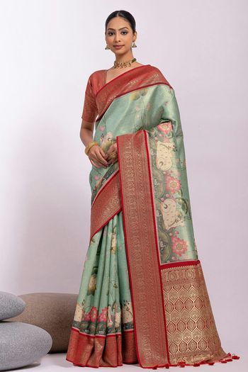 Tissue Silk Handloom Woven Saree SR05800539