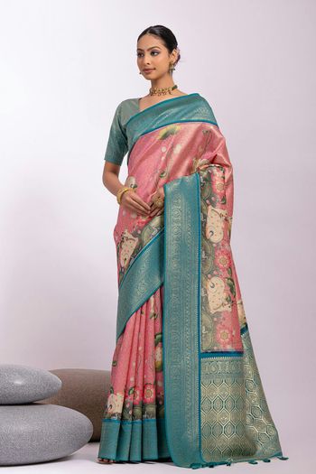 Tissue Silk Handloom Woven Saree SR05800538