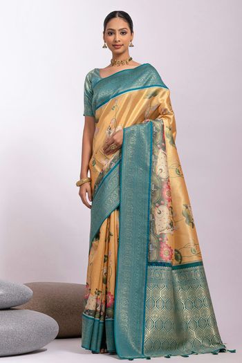 Tissue Silk Handloom Woven Saree SR05800540