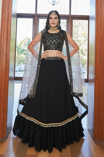 Titan Silk Semi Stitched Designer Lehenga Choli LD05730093