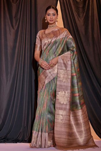 Tussar Silk Handloom Woven Saree SR05800521