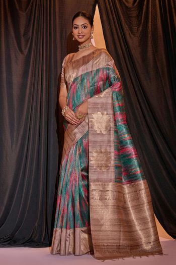 Tussar Silk Handloom Woven Saree SR05800523