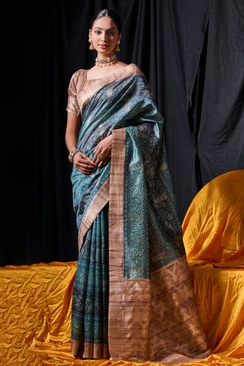 Tussar Silk Handloom Woven Saree SR05800527