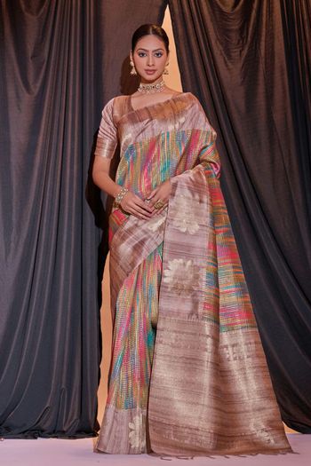 Tussar Silk Handloom Woven Saree SR05800522