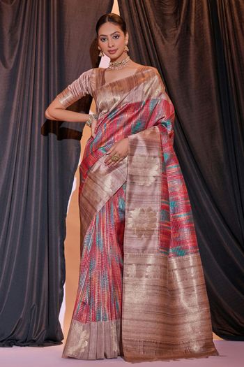 Tussar Silk Handloom Woven Saree SR05800524