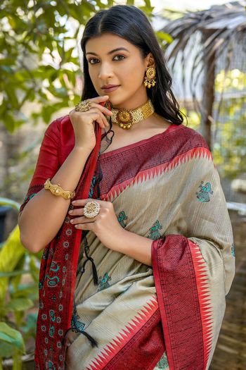 Tussar Silk Woven Saree SR05800173