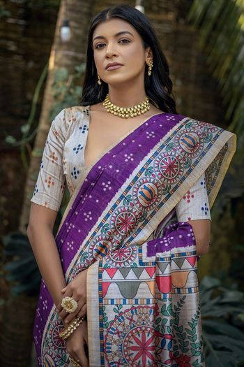 Tussar Silk Woven Saree SR05800258