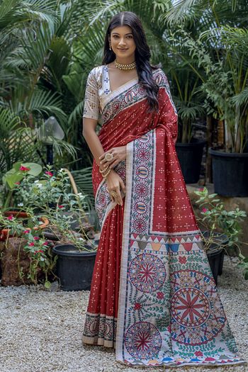 Tussar Silk Woven Saree SR05800257