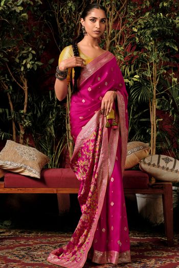 Viscose Silk Woven Work Saree SR01353436