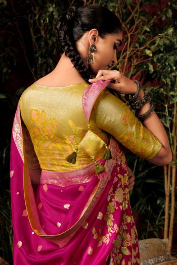 Viscose Silk Woven Work Saree SR01353436