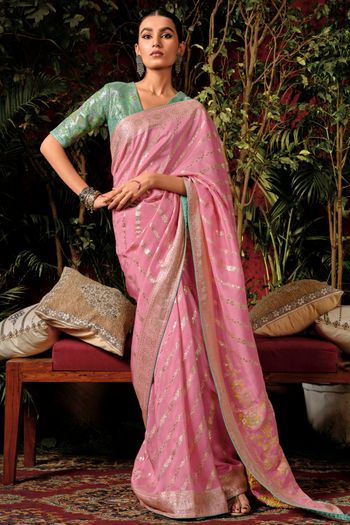 Viscose Silk Woven Work Saree SR01353438