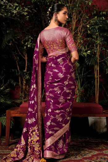 Viscose Silk Woven Work Saree SR01353433