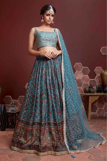 Georgette Embroidery Lehenga Choli LD5642713