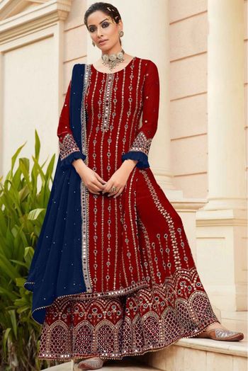 New Collection Red Sharara Suit For Women at Rs.1250/Piece in munger offer  by Fashion Collection