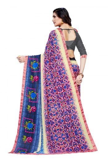 Georgette printed Saree In Multicolour - SR4840187