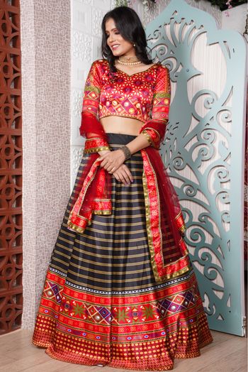 Cotton Silk Embroidery Lehenga Choli LD05647850