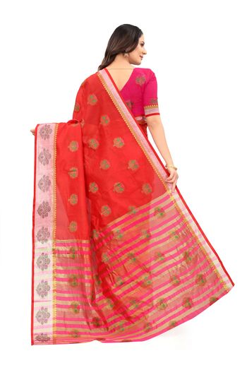 Silk Woven Saree In Red Colour - SR5413852