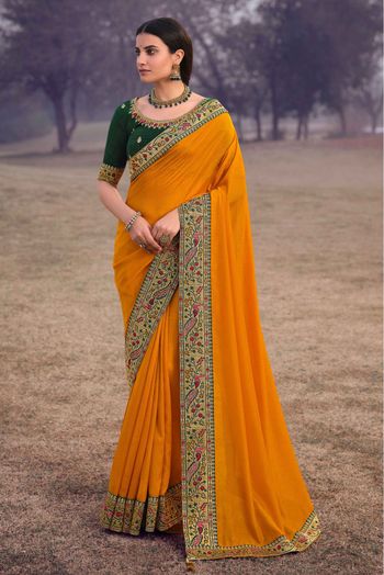 Buy Designer Printed Casual Sarees Online Shopping,Daily & Office Wear  Sarees Collection: Orange, Cyan and Dark Grey