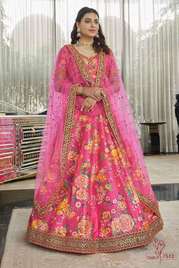 Art Silk Digital Print Lehenga Choli LD5642803