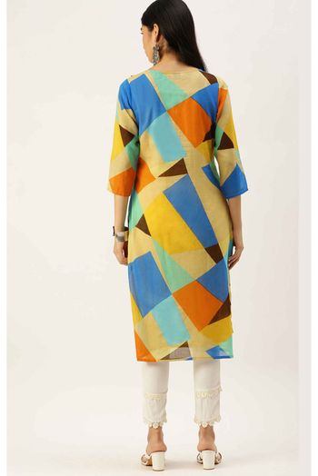 Mulmul Party Wear Kurti In Multicolour Colour - KR5480615