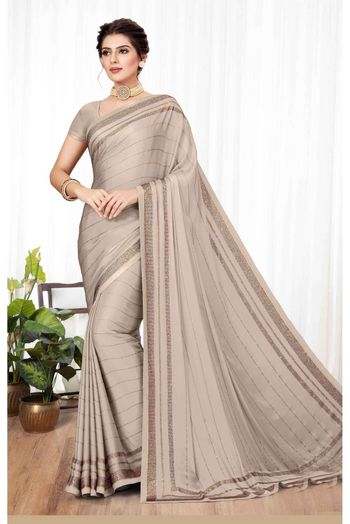 Buy Cream Sarees for Women by Saree mall Online | Ajio.com