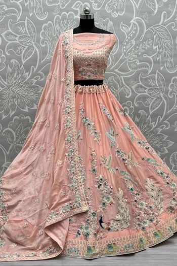 Cotton Silk Embroidery Lehenga Choli LD5642721