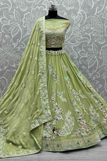 Cotton Silk Embroidery Lehenga Choli LD5642719