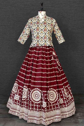 Georgette Embroidery Lehenga Choli LD3880585