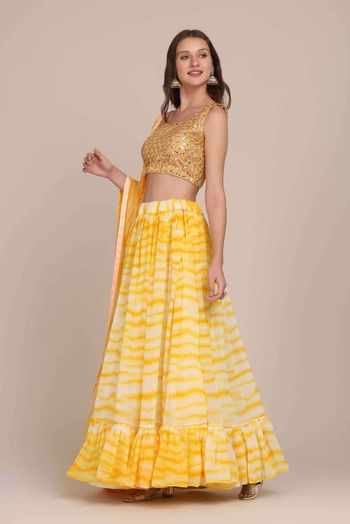 Georgette Printed Lehenga Choli LD5642772