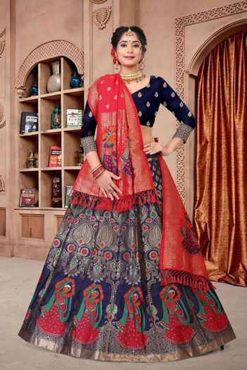 Jacquard Woven Lehenga Choli LD5642751