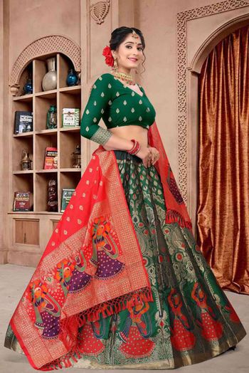 Jacquard Woven Lehenga Choli LD5642748