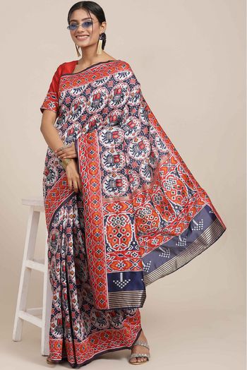 Banarasi Silk Woven Saree In Blue Colour - SR5414395