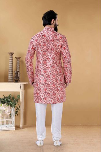 Silk Kurta Pajama In Multicolour-KP5600068