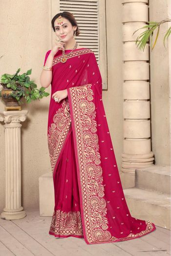 Jacquard Wear Ladies Pink Wedding Saree with Blouse Piece, Saree Length:  6.3 m at Rs 2611 in Delhi