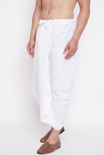 Cotton Festival Wear Dhoti In White Colour - BM4352252