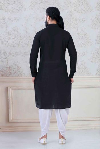 Cotton Festival Wear Dhoti Kurta In Black Colour - KP5600022