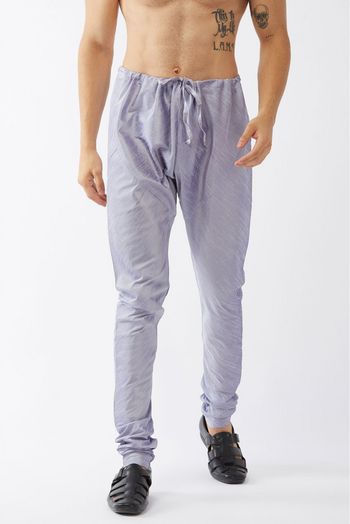 Cotton Silk Blend Festival Wear Pajama In Grey Colour - BM4351958