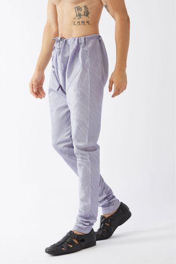 Cotton Silk Blend Festival Wear Pajama In Grey Colour - BM4351958