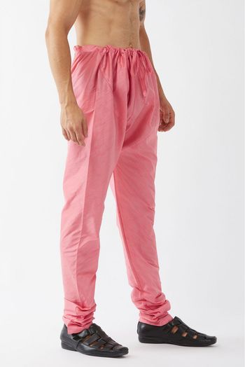 Cotton Silk Blend Festival Wear Pajama In Pink Colour - BM4351959