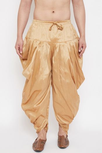 Silk Blend Festival Wear Dhoti In Gold Colour - BM4352213