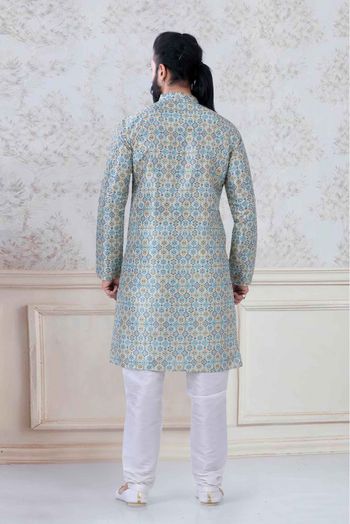 Silk Festival Wear Kurta Pajama In Multicolour Colour - KP5600011