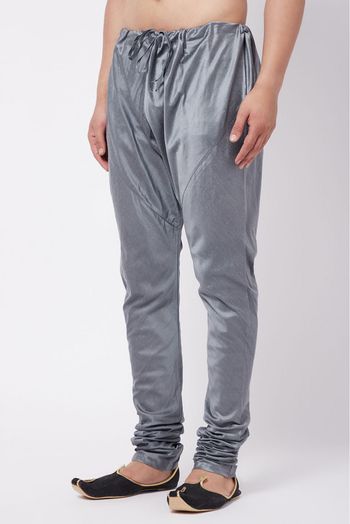 Viscose Blend Festival Wear Pajama In Grey Colour - BM4351941