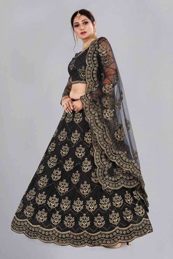 Net Embroidery Lehenga Choli LD5642762