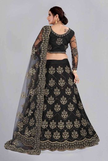 Net Embroidery Lehenga Choli LD5642762