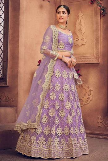 Net Embroidery Lehenga Choli LD5642729