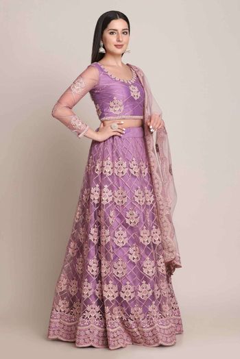 Net Embroidery Lehenga Choli LD5642784