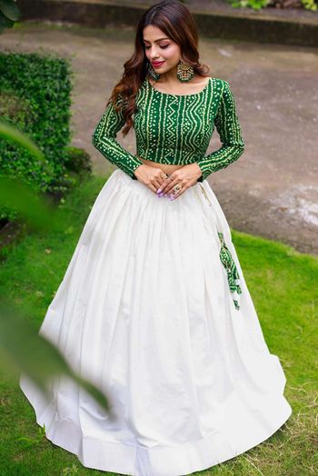 Pure Cotton Plain Lehenga Choli LD3880573