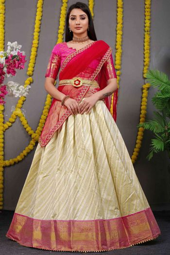 Pure Silk Zari Work Lehenga Choli LD5642801